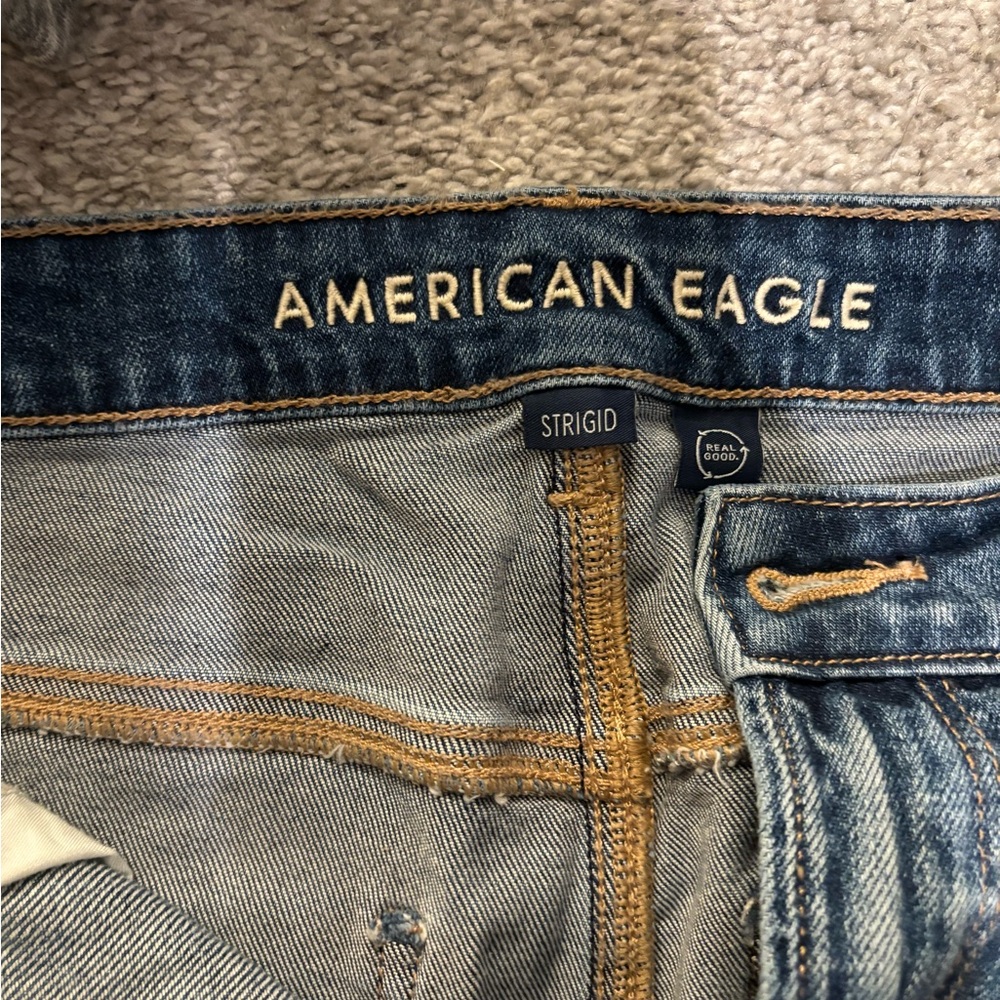 American Eagle Outfitters Women's Blue Straight Jeans